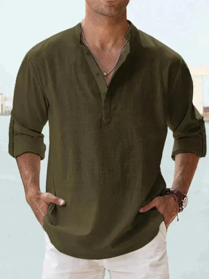 Herren Sommerhemd – Leichter Stoff, Modischer Schnitt – Größe S–5XL – Perfekt für Sommer, Urlaub & Freizeit