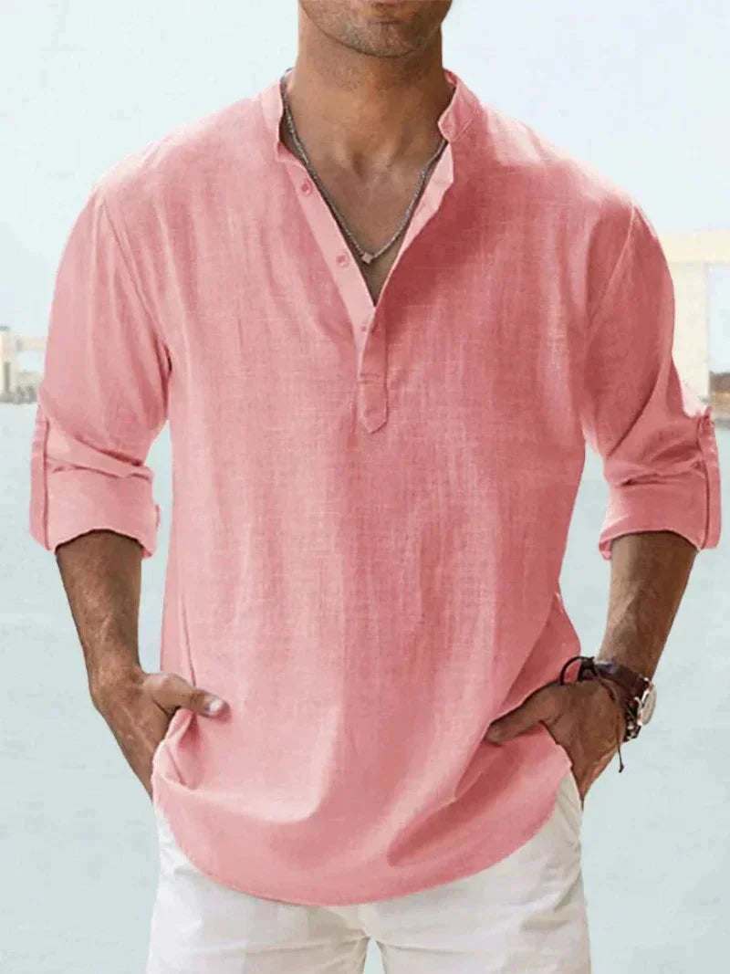 Herren Sommerhemd – Leichter Stoff, Modischer Schnitt – Größe S–5XL – Perfekt für Sommer, Urlaub & Freizeit