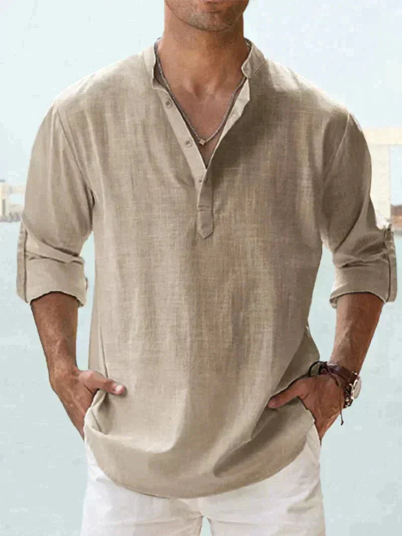 Herren Sommerhemd – Leichter Stoff, Modischer Schnitt – Größe S–5XL – Perfekt für Sommer, Urlaub & Freizeit