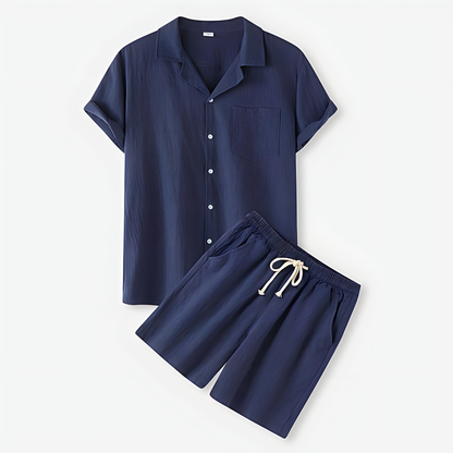 Stilvolles Herren Sommer-Set Shirt & Shorts – Modisch, Komfortabel & Leicht – Größe S–XXL – Ideal für Urlaub, Freizeit & Alltag
