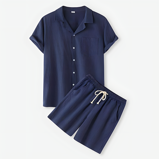 Stilvolles Herren Sommer-Set Shirt & Shorts – Modisch, Komfortabel & Leicht – Größe S–XXL – Ideal für Urlaub, Freizeit & Alltag