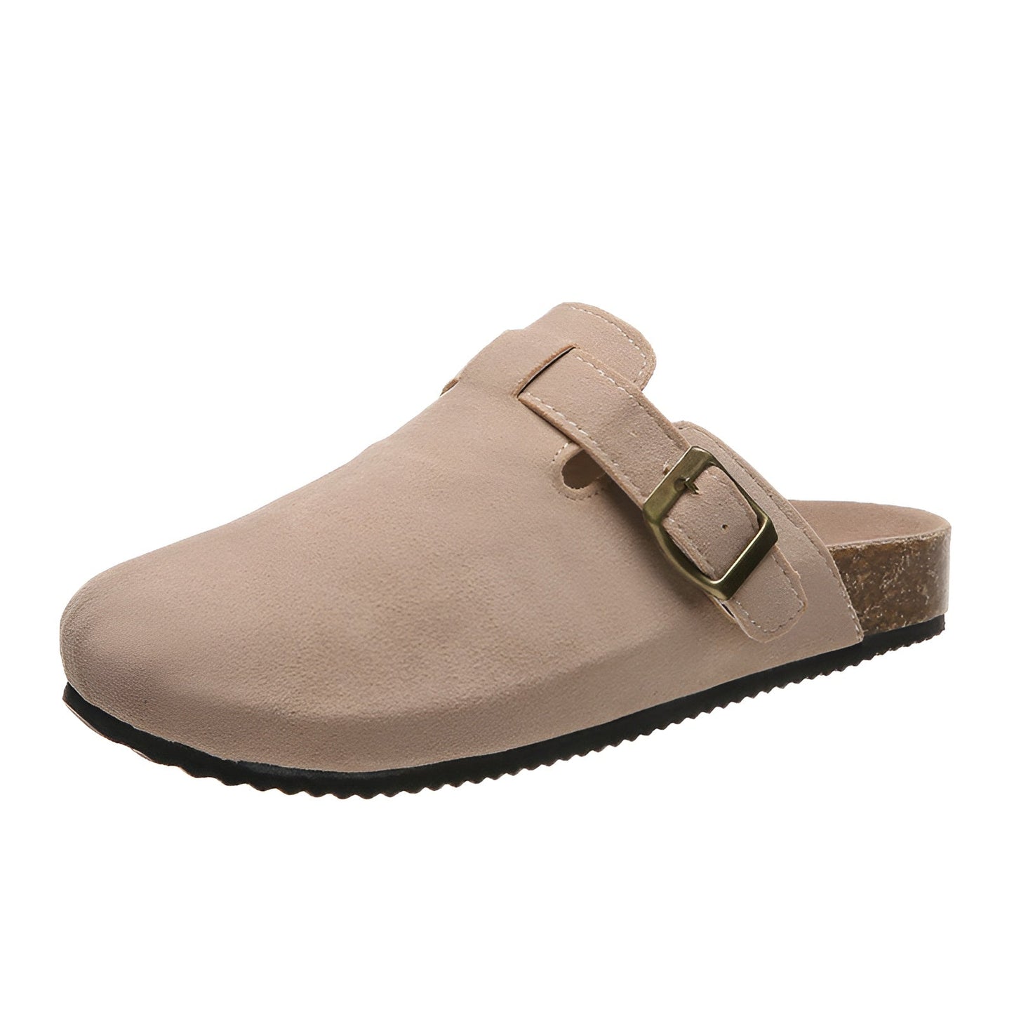 Orthopädische Damen Clogs mit Fußbett – Bequeme Hausschuhe mit Korksohle & Schnalle – Rutschfest & ergonomisch – Größen 36–42