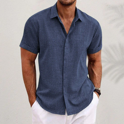 Sommer Hemd für Herren – Button-up Design, Leichter Stoff, Kurzarm – Größe S–XXL – Perfekt für Sommer, Freizeit & Urlaub