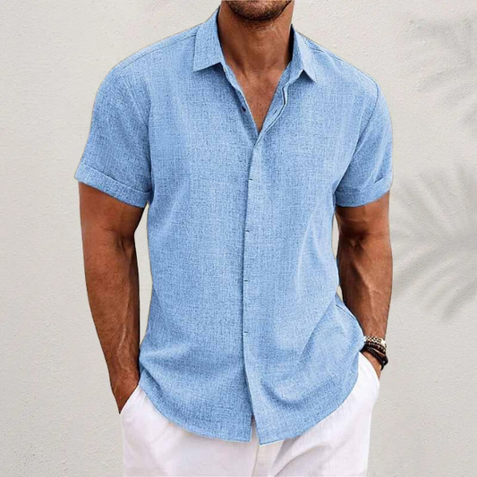 Sommer Hemd für Herren – Button-up Design, Leichter Stoff, Kurzarm – Größe S–XXL – Perfekt für Sommer, Freizeit & Urlaub