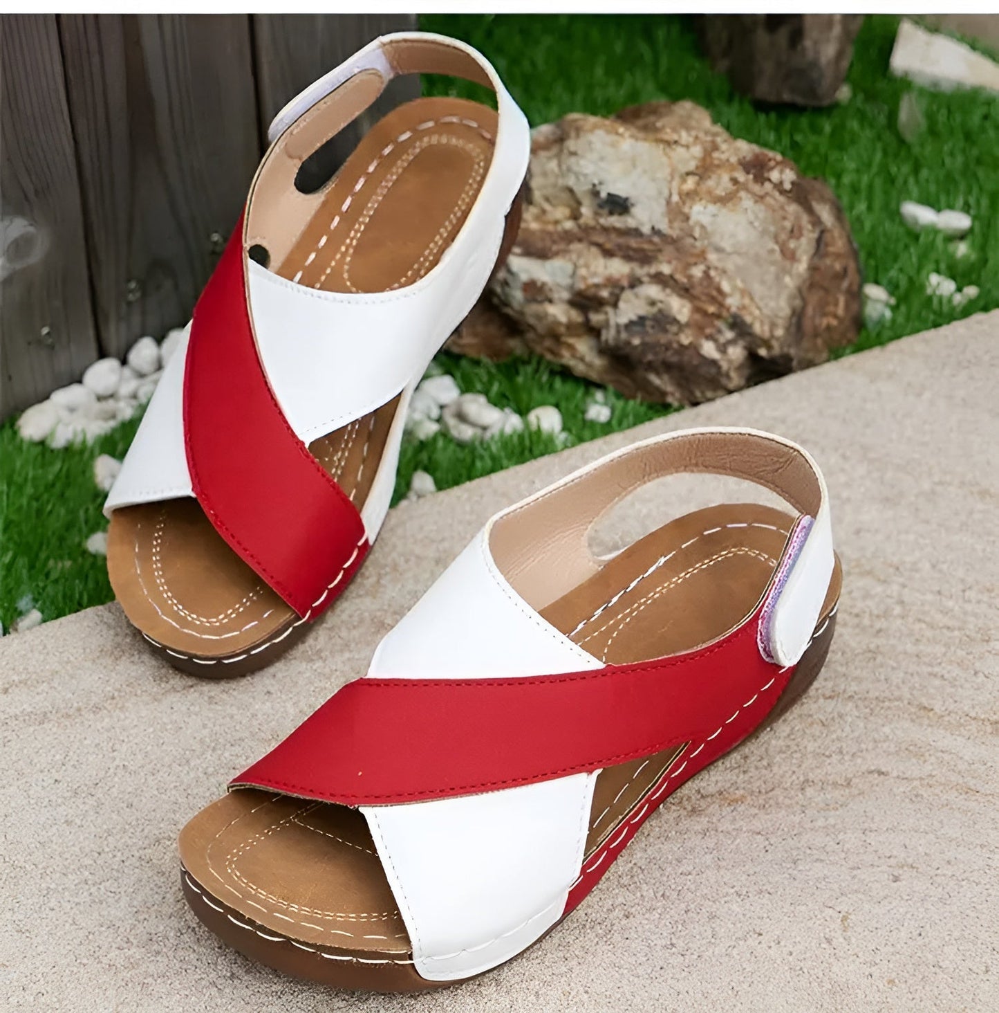 Orthopädische Damen-Sandalen – Bequeme Sommerschuhe mit Fußbett & Dämpfung – Stilvoll, rutschfest, atmungsaktiv – Größen 36–43