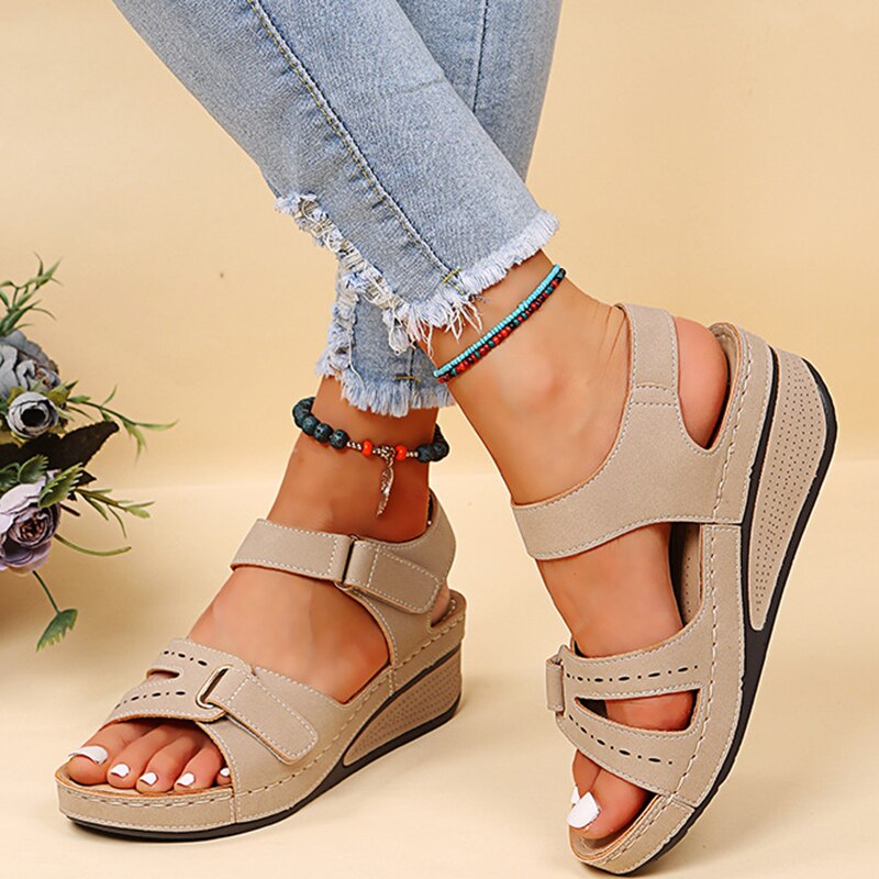 Orthopädische Damensandalen – Bequem, Ergonomisch, Rutschfest – Mit Fußbett & Dämpfung – Größen 36–42
