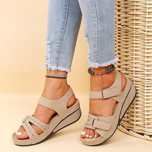 Orthopädische Damensandalen – Bequem, Ergonomisch, Rutschfest – Mit Fußbett & Dämpfung – Größen 36–42