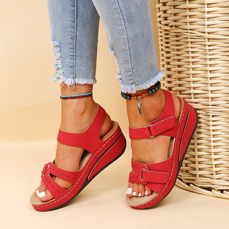 Orthopädische Damensandalen – Bequem, Ergonomisch, Rutschfest – Mit Fußbett & Dämpfung – Größen 36–42
