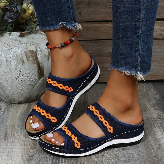 Damen Orthopädische Sandalen – Bequem, Fußfreundlich & Stilvoll – Echtleder, Rutschfest – Größe 36–43 – Ideal für Sommer & Alltag