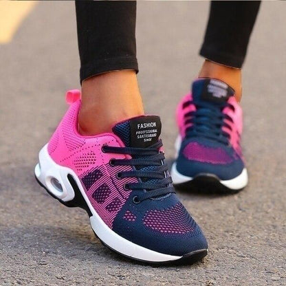 Orthopädische Schuhe Damen – Bequeme Alltagsschuhe mit Fußbett & Dämpfung – Größe 36–42 – Rosa/Blau, Schwarz, Blau/Lila, Grau/Rosa, Lila, Rot