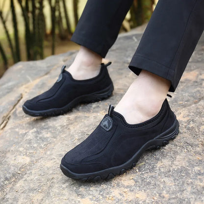 Komfortable Herren Wanderschuhe – Mit Fußgewölbestütze, Rutschfest & Atmungsaktiv – Größe 40–47 – Ideal für Trekking, Outdoor & Alltag
