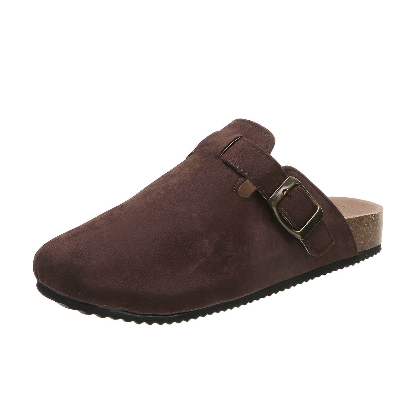 Orthopädische Damen Clogs mit Fußbett – Bequeme Hausschuhe mit Korksohle & Schnalle – Rutschfest & ergonomisch – Größen 36–42