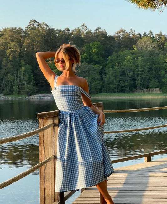 Ärmelloses Damen Sommerkleid – Leichtes Midi-Sundress für Alltag & Urlaub – Größe S–L – Luftig & Bequem