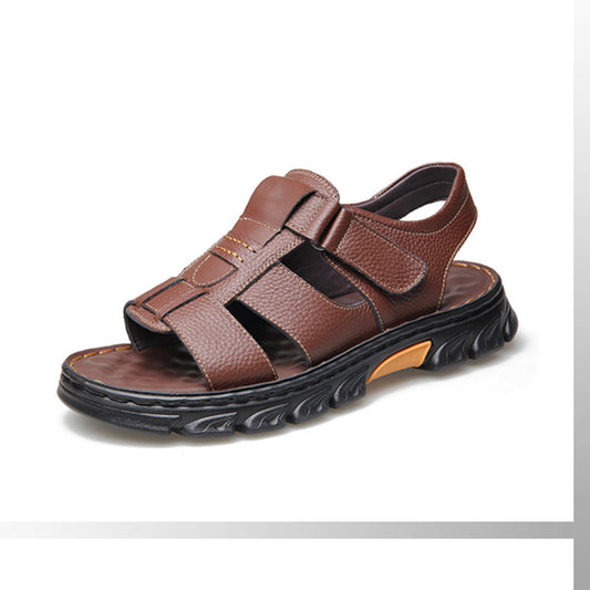 Hochwertige Herren Ledersandalen – Ergonomisch, Bequem, Robust & Alltagstauglich – Sommer-Sandalen aus Echtleder – Größe 40–48