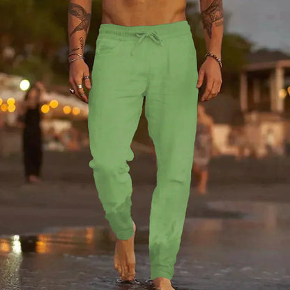 Herren Leinenhose – Komfortabel, Lässig, Atmungsaktiv – Leichtes Material, Verschiedene Farben – Größe S–XXL