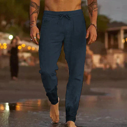 Herren Leinenhose – Komfortabel, Lässig, Atmungsaktiv – Leichtes Material, Verschiedene Farben – Größe S–XXL