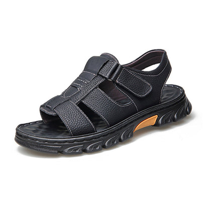 Hochwertige Herren Ledersandalen – Ergonomisch, Bequem, Robust & Alltagstauglich – Sommer-Sandalen aus Echtleder – Größe 40–48