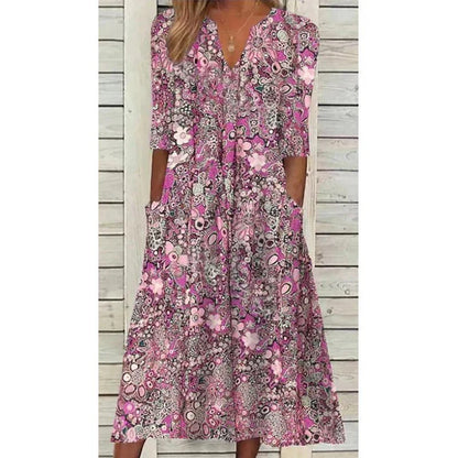 Elegantes Boho Sommerkleid – Feminines Maxikleid mit Spitze & Muster – Luftig, Stilvoll & Ideal für warme Tage – Größe S–XL