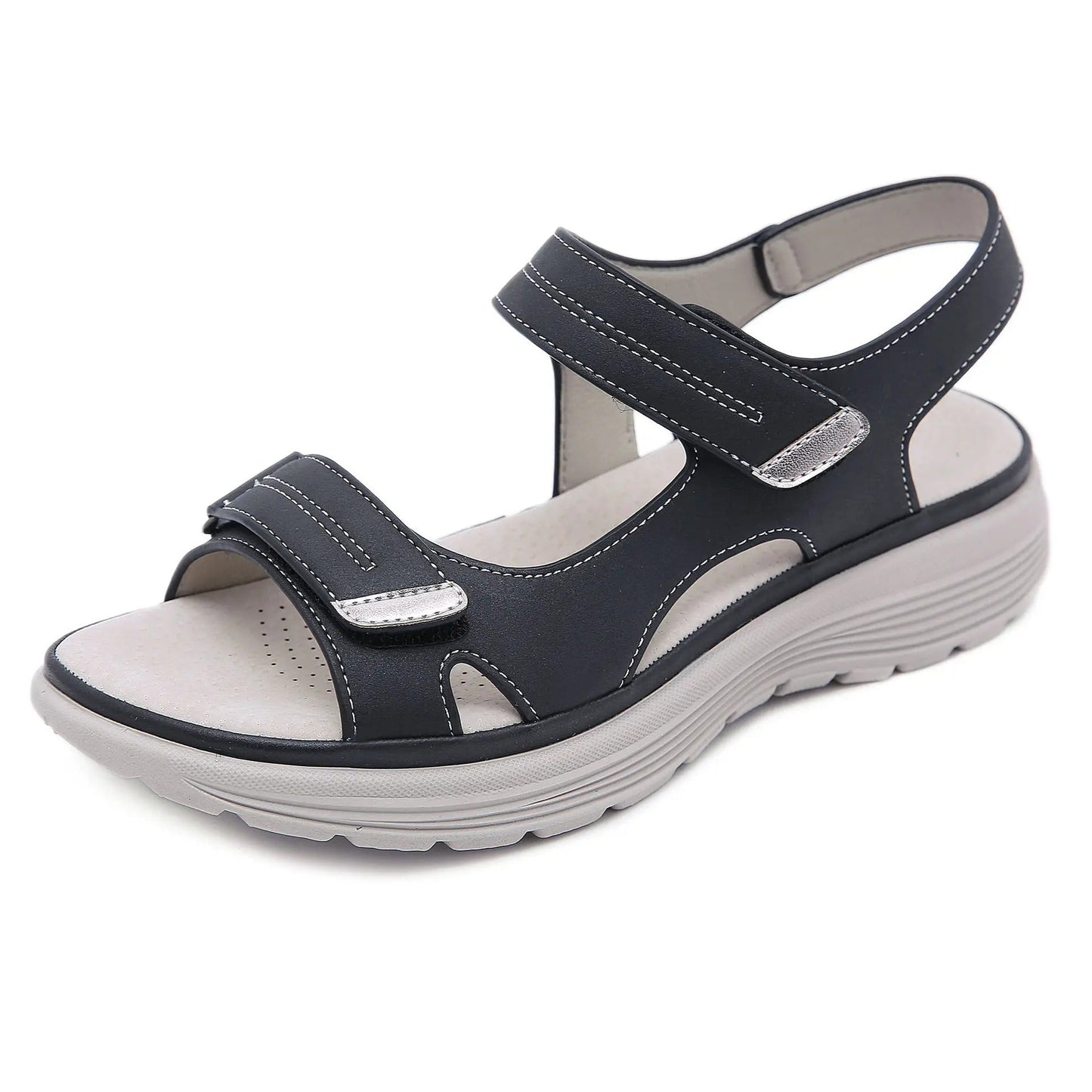 Orthopädische Damensandalen für Schmerzlinderung – Bequem& Rutschfest – Größe 36–43 für Fußgesundheit