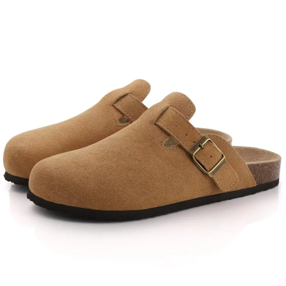 Orthopädische Pantoffeln Damen & Herren – Weich, Stützend, Rutschfest – Größe 36–46 – Grau/Beige