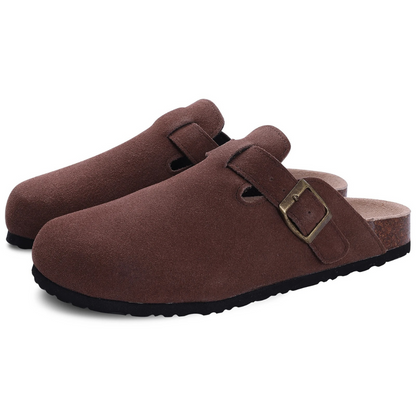 Orthopädische Pantoffeln Damen & Herren – Weich, Stützend, Rutschfest – Größe 36–46 – Grau/Beige