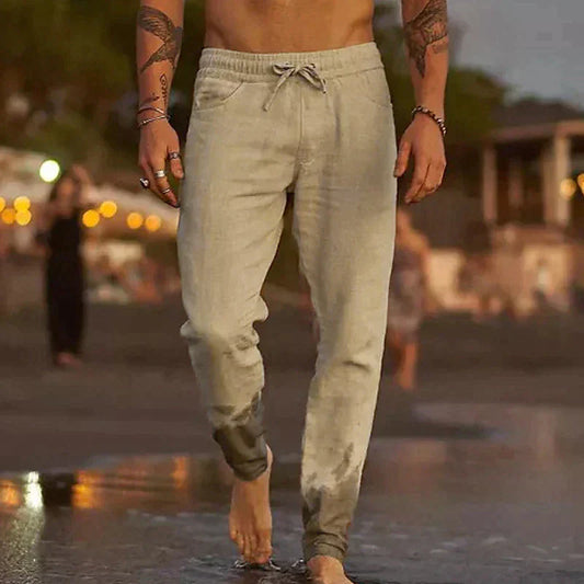 Herren Leinenhose – Komfortabel, Lässig, Atmungsaktiv – Leichtes Material, Verschiedene Farben – Größe S–XXL