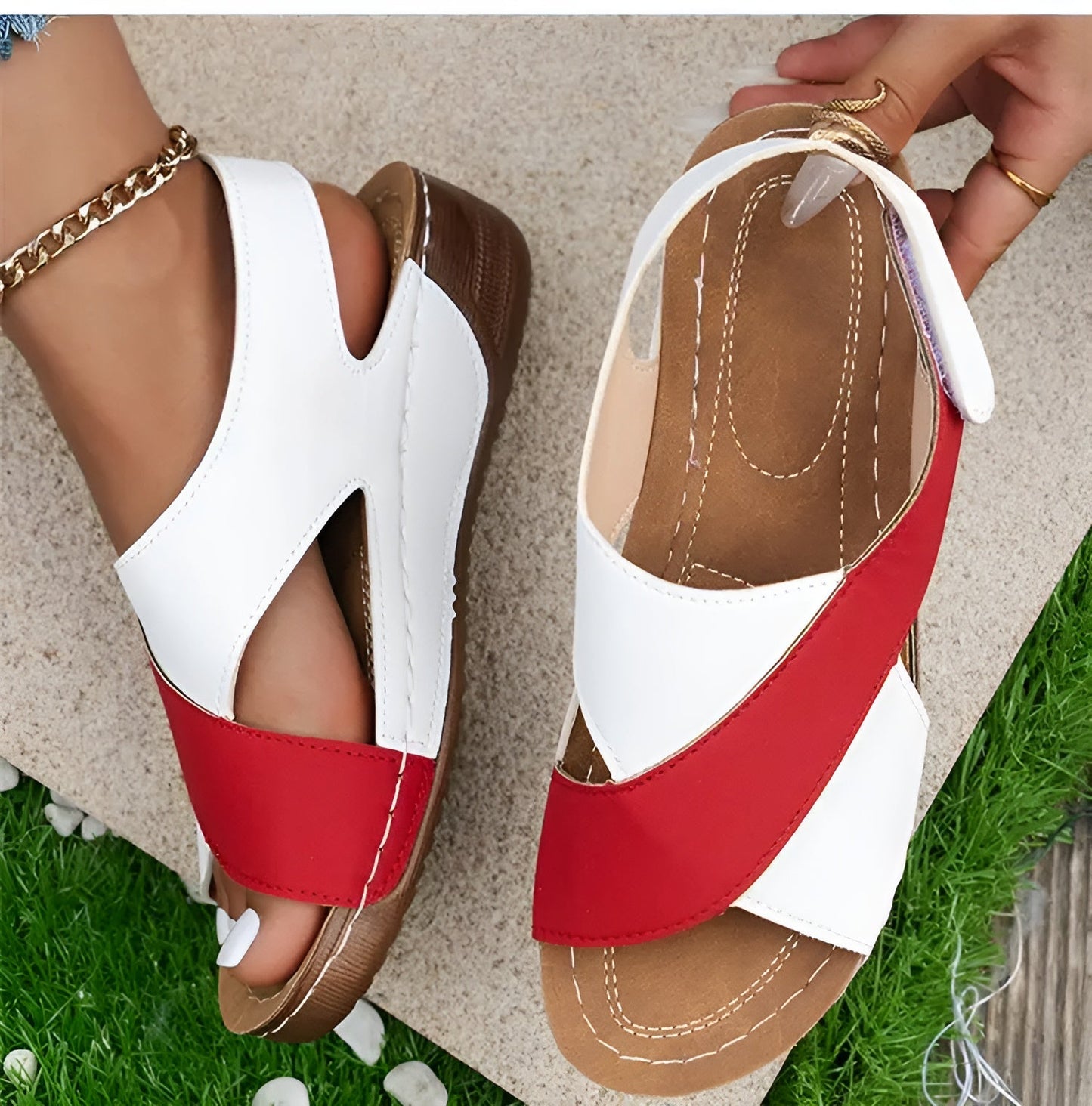 Orthopädische Damen-Sandalen – Bequeme Sommerschuhe mit Fußbett & Dämpfung – Stilvoll, rutschfest, atmungsaktiv – Größen 36–43