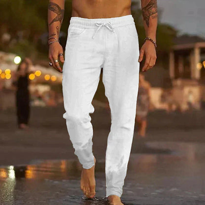 Herren Leinenhose – Komfortabel, Lässig, Atmungsaktiv – Leichtes Material, Verschiedene Farben – Größe S–XXL
