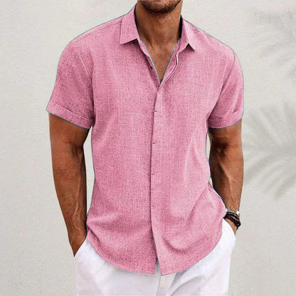 Sommer Hemd für Herren – Button-up Design, Leichter Stoff, Kurzarm – Größe S–XXL – Perfekt für Sommer, Freizeit & Urlaub