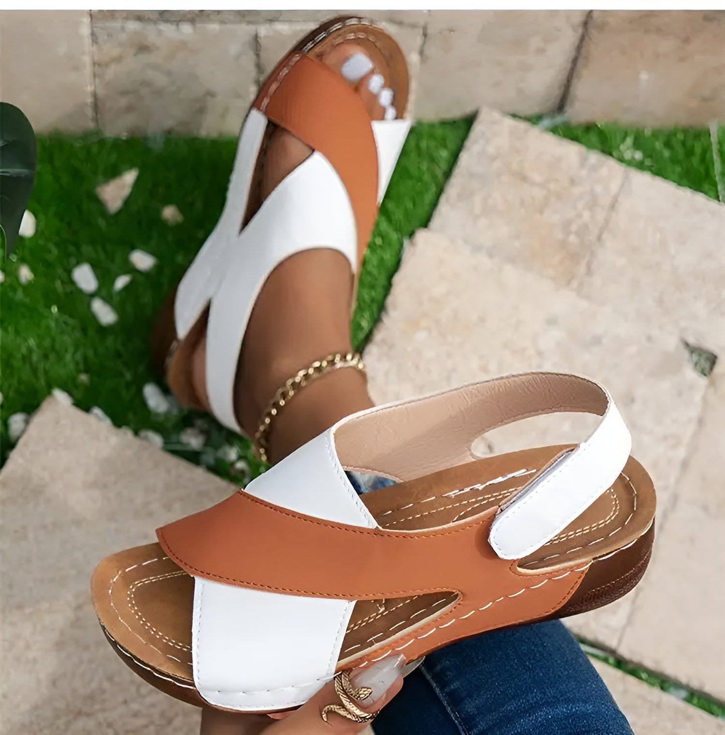Orthopädische Damen-Sandalen – Bequeme Sommerschuhe mit Fußbett & Dämpfung – Stilvoll, rutschfest, atmungsaktiv – Größen 36–43