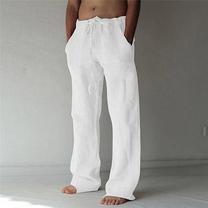 Lässige Herren Leinenhose – Leicht, Atmungsaktiv & Bequem – Sommerhose für Freizeit & Urlaub – Größe S–XXL